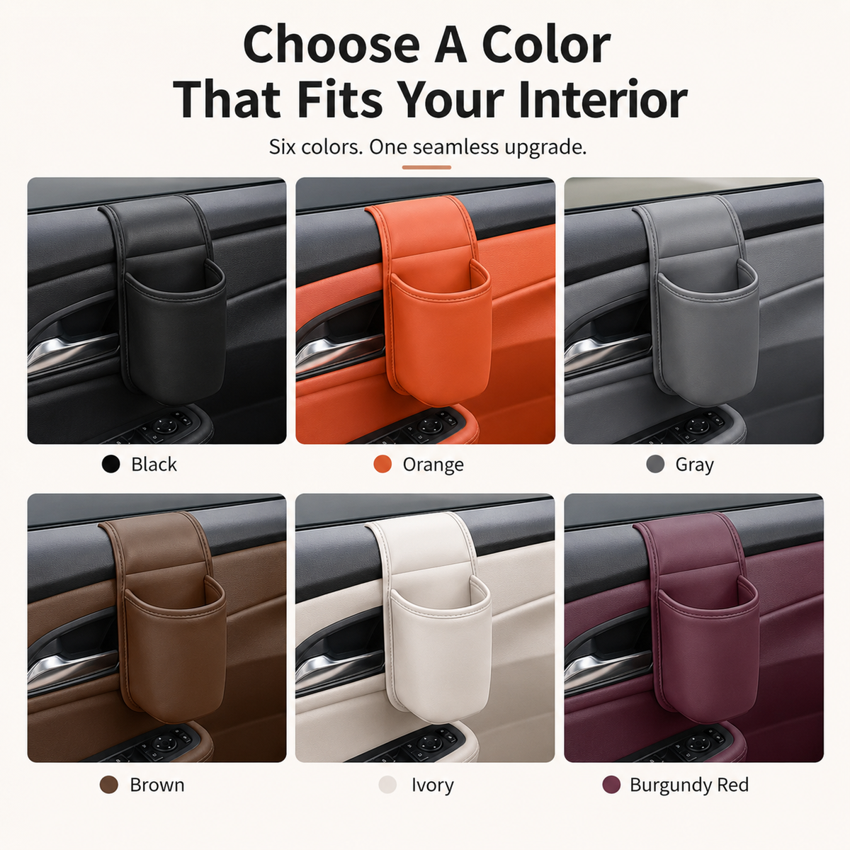 🥤Car Door Cup Holder & Multi-Purpose Storage Pocket 🔥